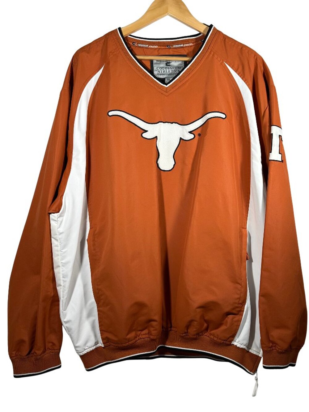 Colosseum Texas Longhorns Windbreaker Jacket Men’s XL Burnt Orange UT Pullover